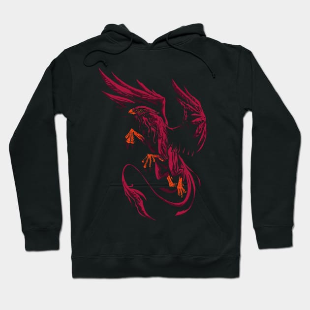 Blazing Griffin: Mythical Might in Red Hoodie by TheMythicalCreatures